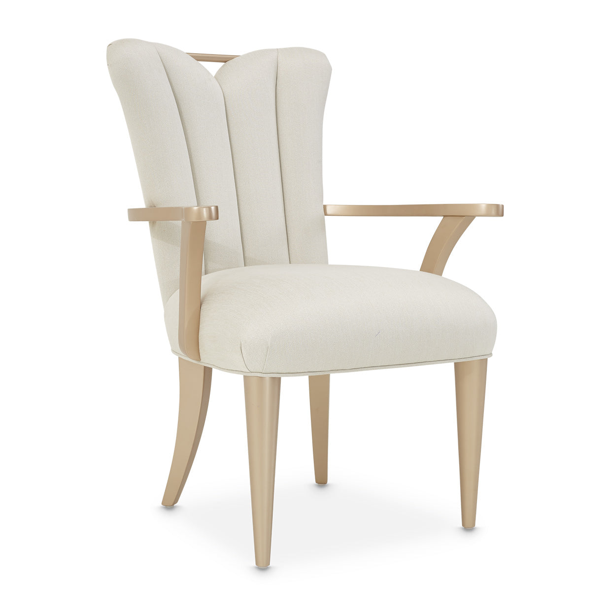 La Rachelle Dining Arm Chair - Icicle/Champagne