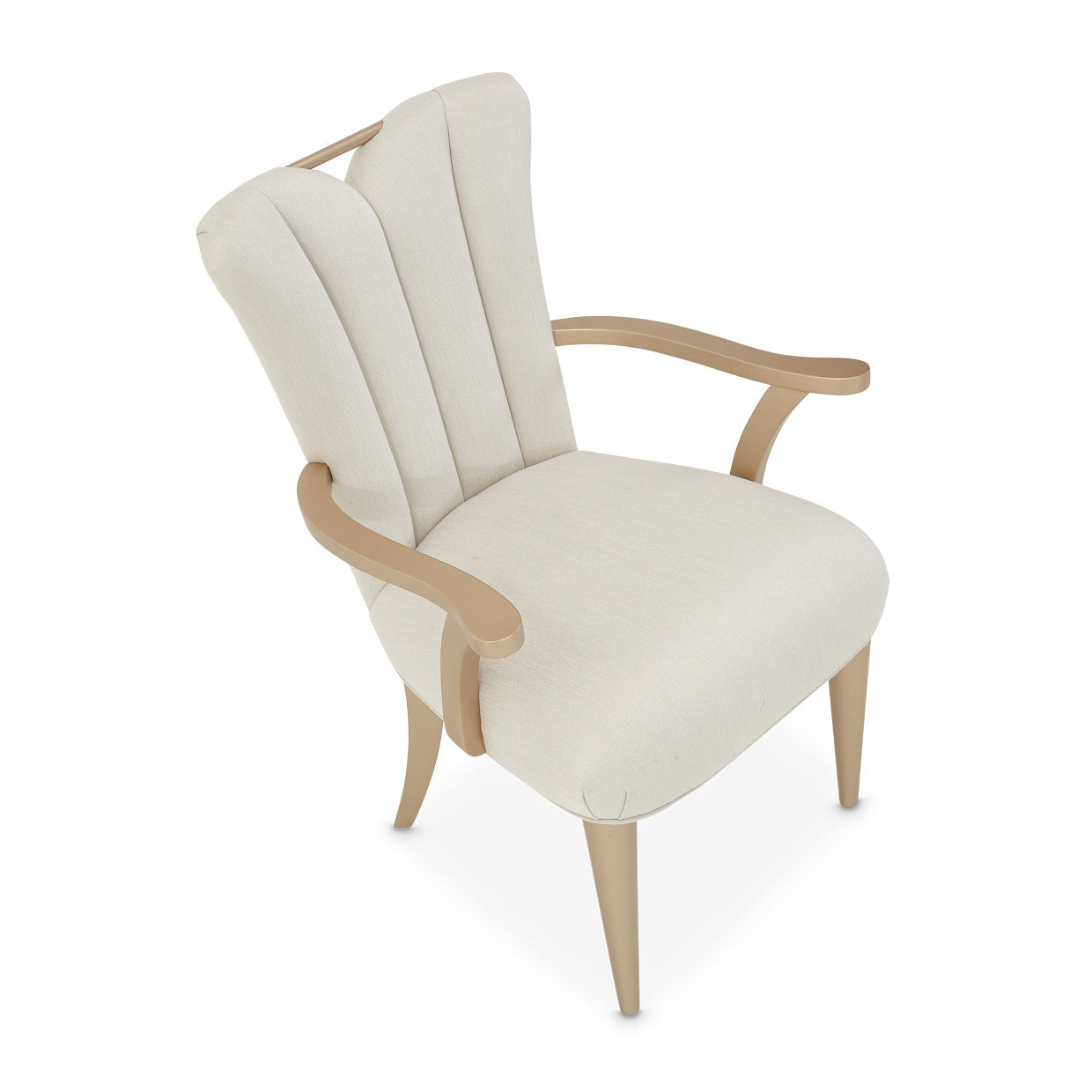 La Rachelle Dining Arm Chair - Icicle/Champagne