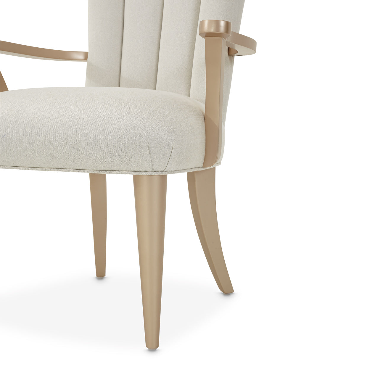La Rachelle Dining Arm Chair - Icicle/Champagne