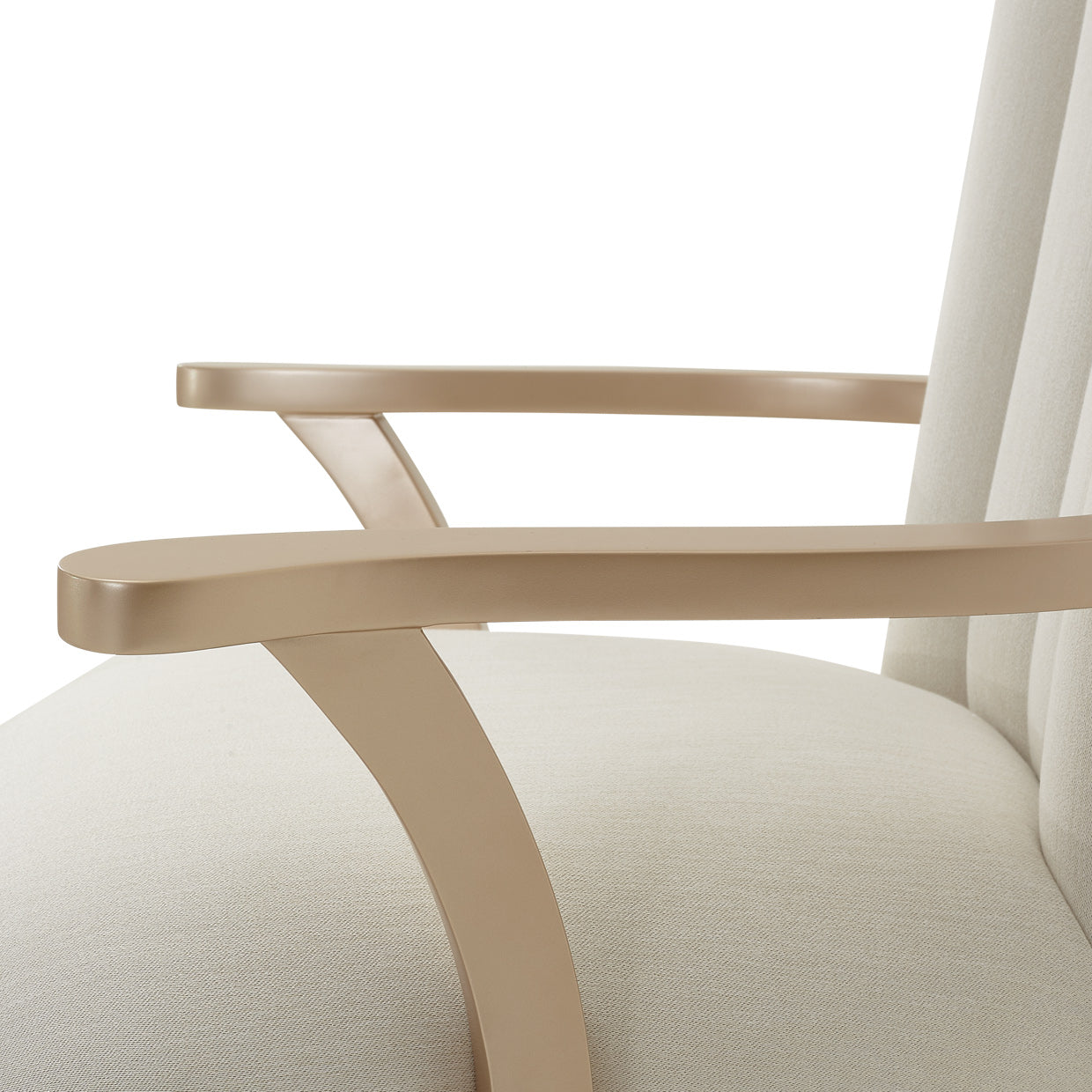 La Rachelle Dining Arm Chair - Icicle/Champagne