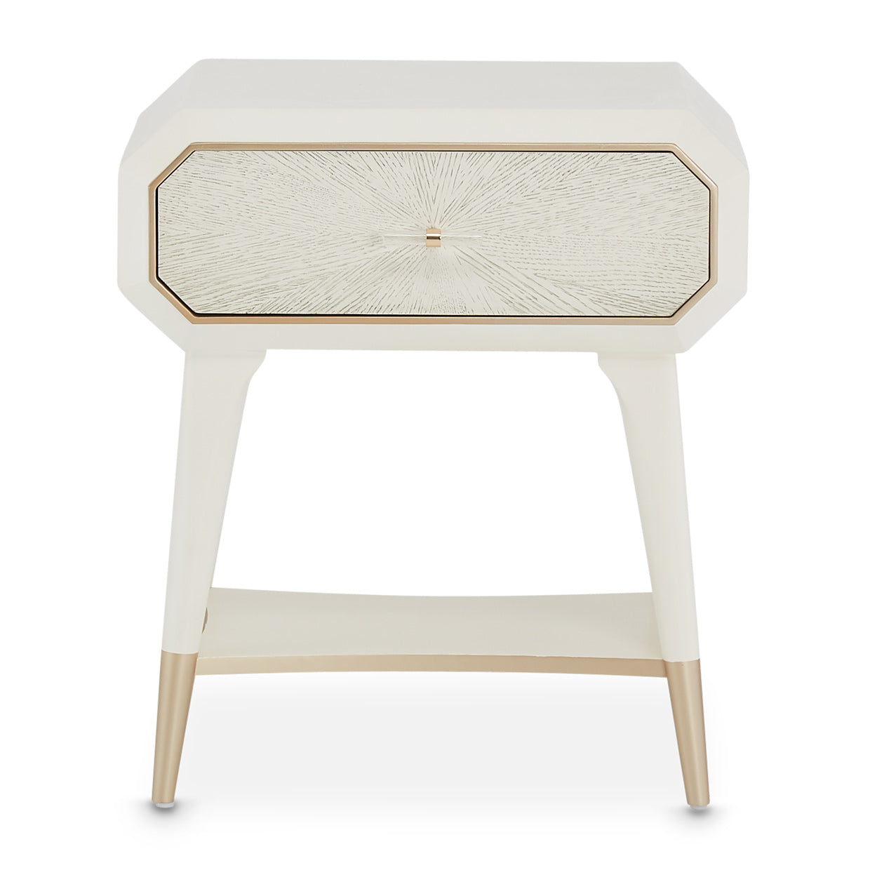 La Rachelle 1-Drawer Nightstand - Champagne