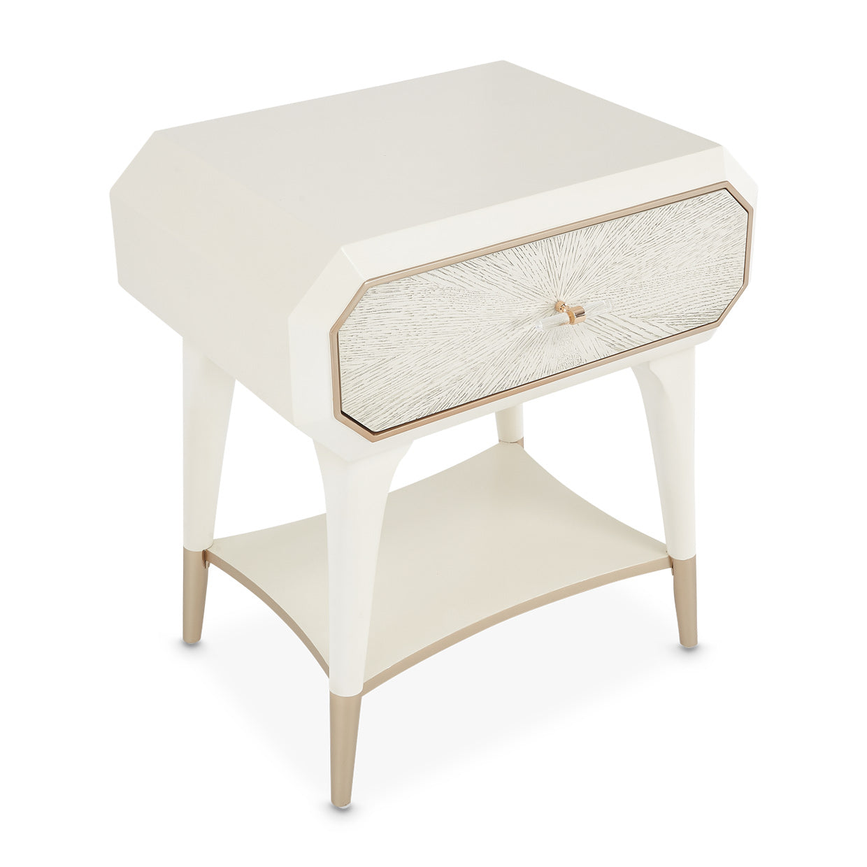 La Rachelle 1-Drawer Nightstand - Champagne