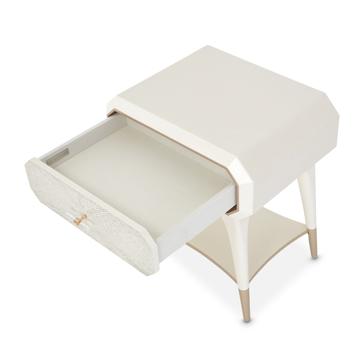 La Rachelle 1-Drawer Nightstand - Champagne