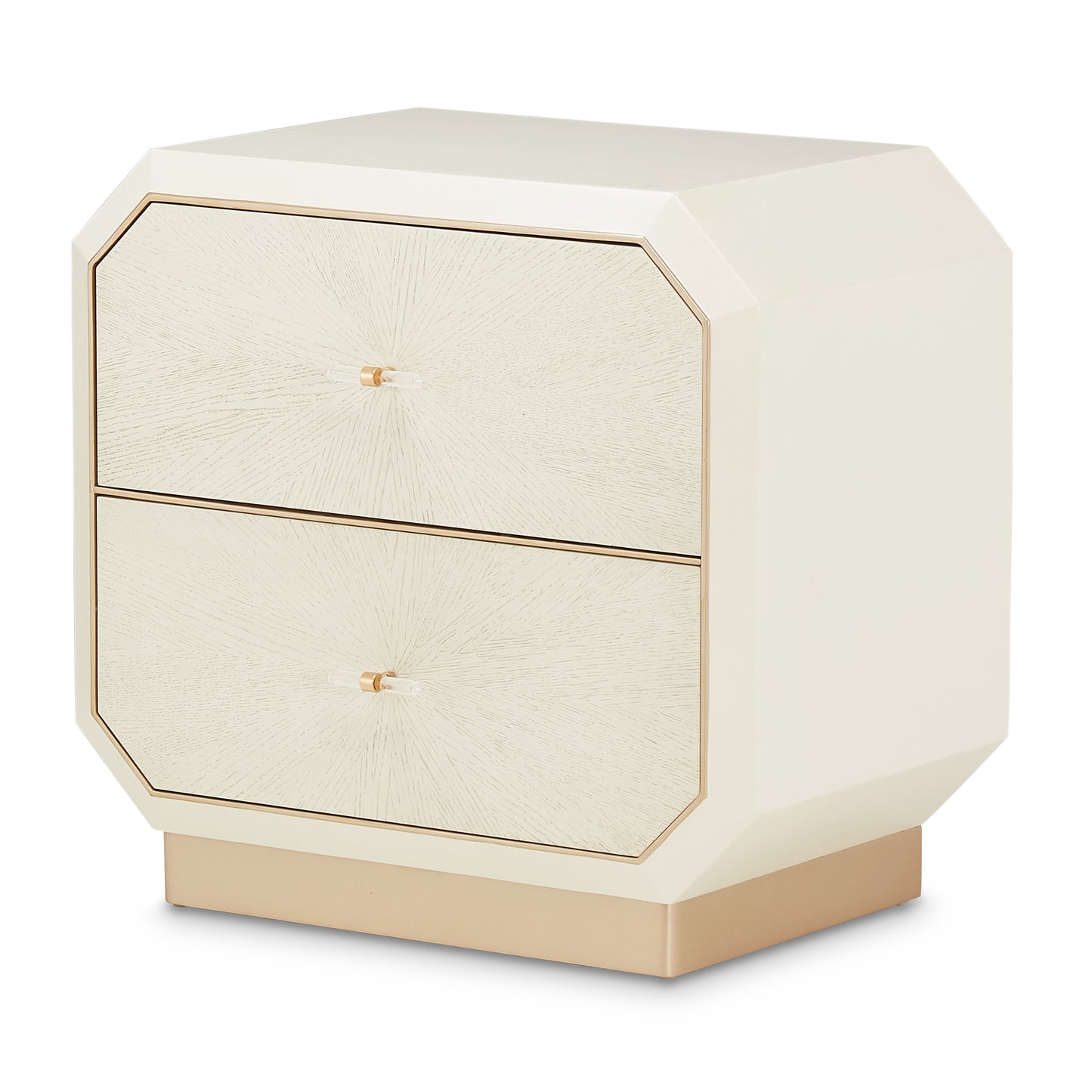 La Rachelle 2-Drawer Nightstand - Champagne