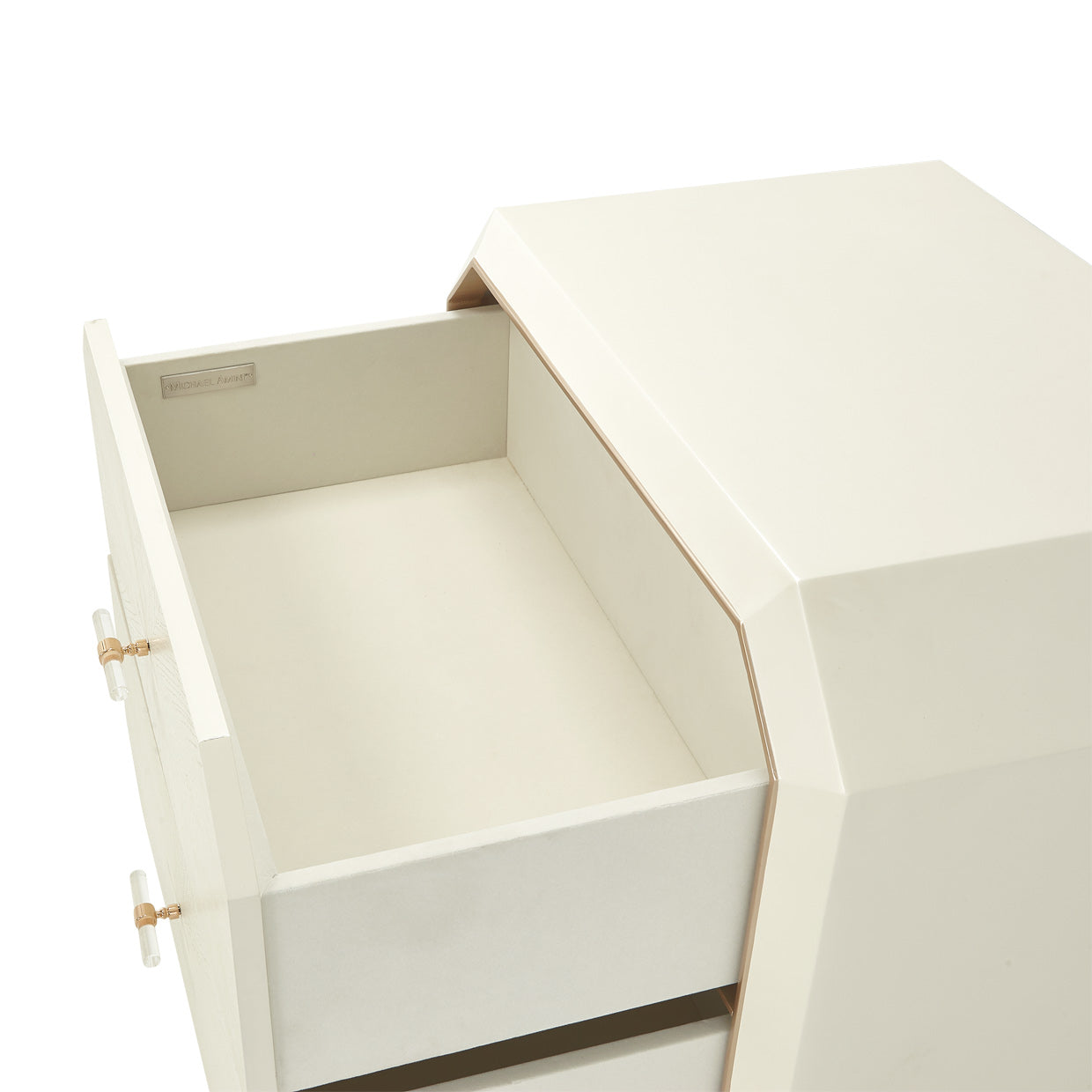 La Rachelle 2-Drawer Nightstand - Champagne