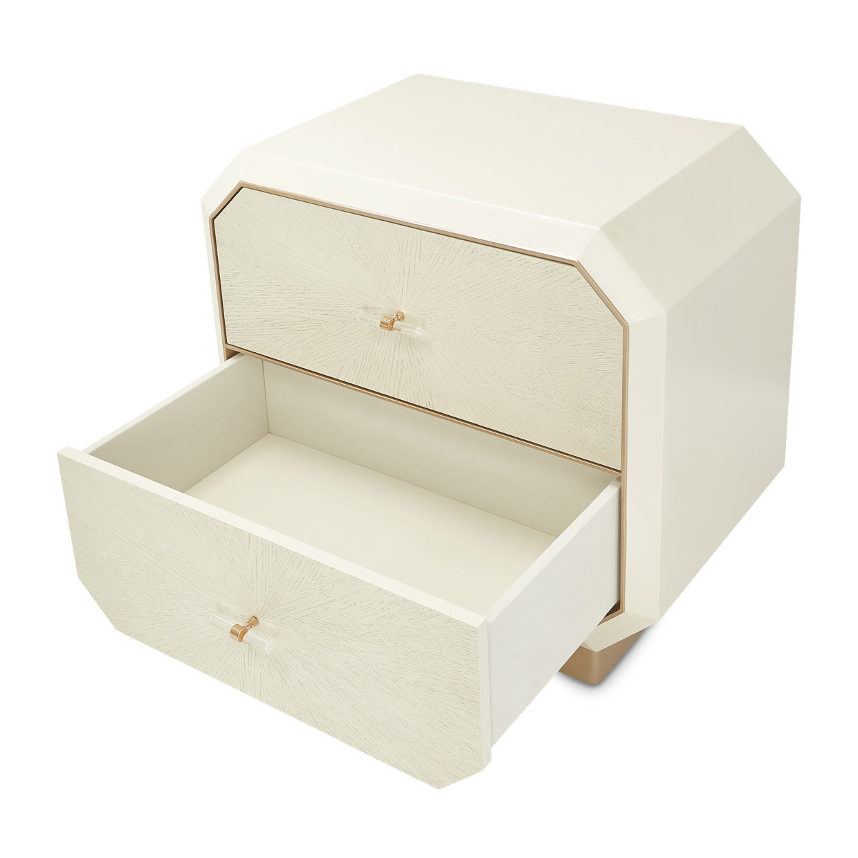 La Rachelle 2-Drawer Nightstand - Champagne