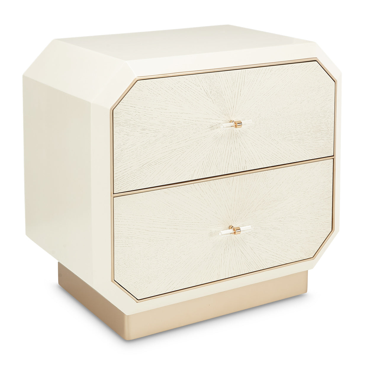 La Rachelle 2-Drawer Nightstand - Champagne