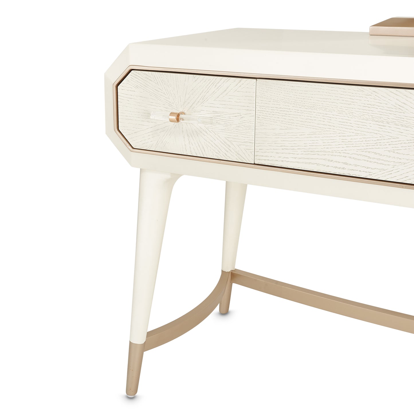 La Rachelle Vanity with Mirror - Champagne