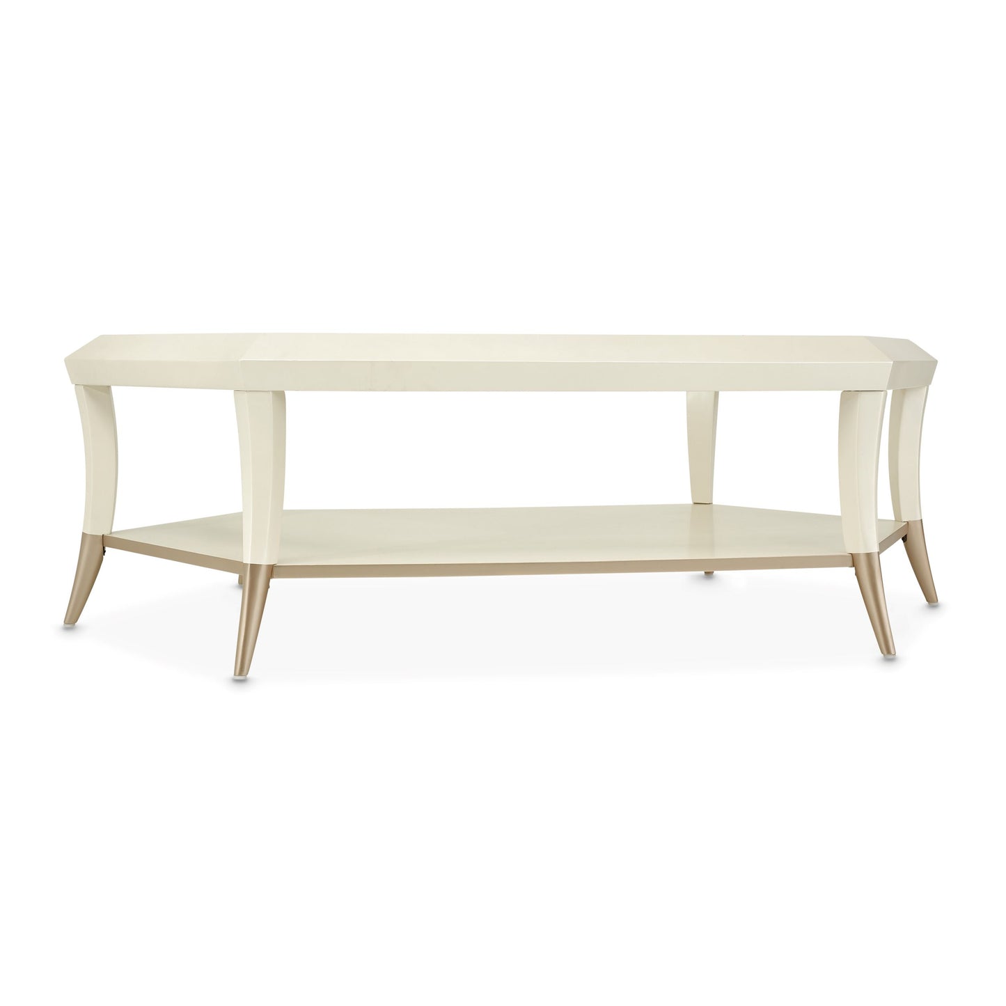 La Rachelle Hexagon Cocktail Table - Champagne