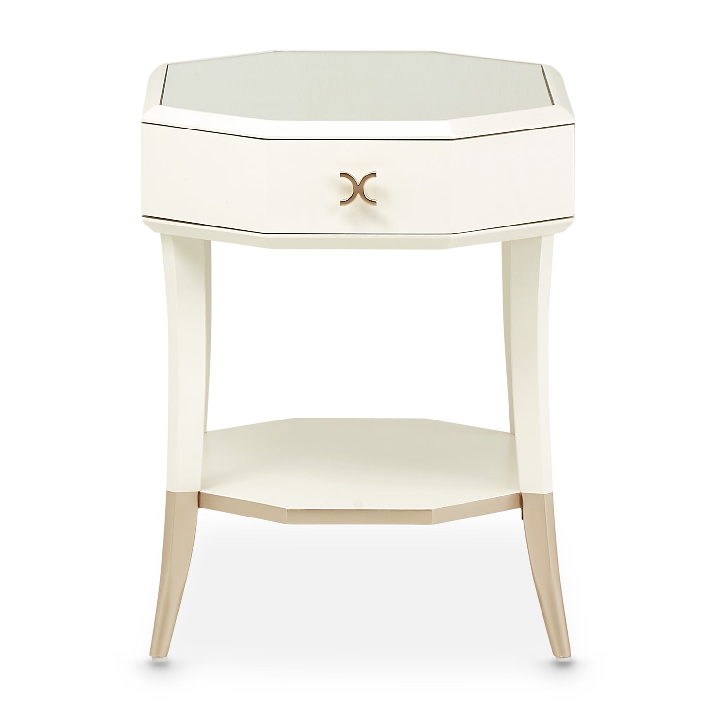 La Rachelle Octagonal End Table - Champagne