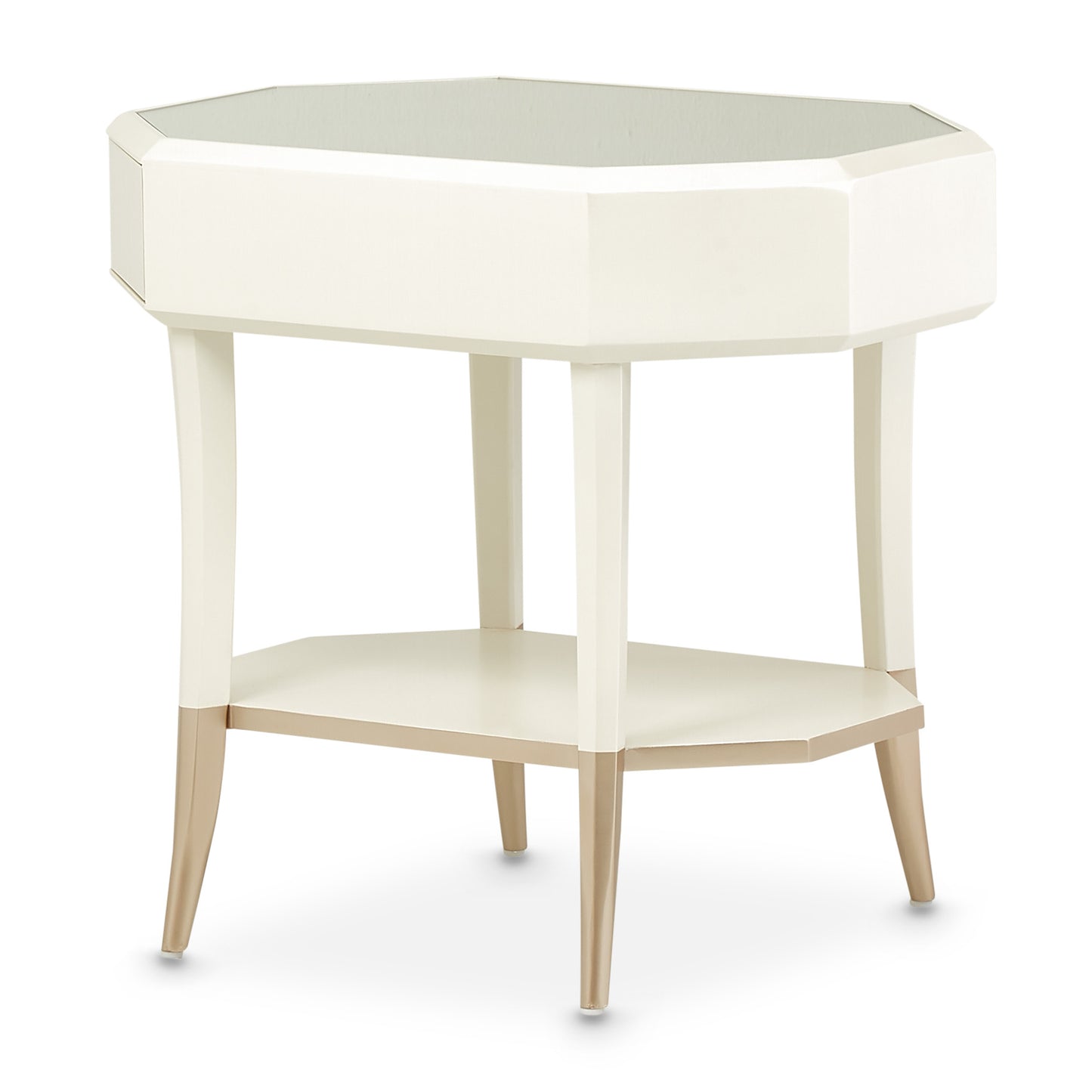 La Rachelle Octagonal End Table - Champagne