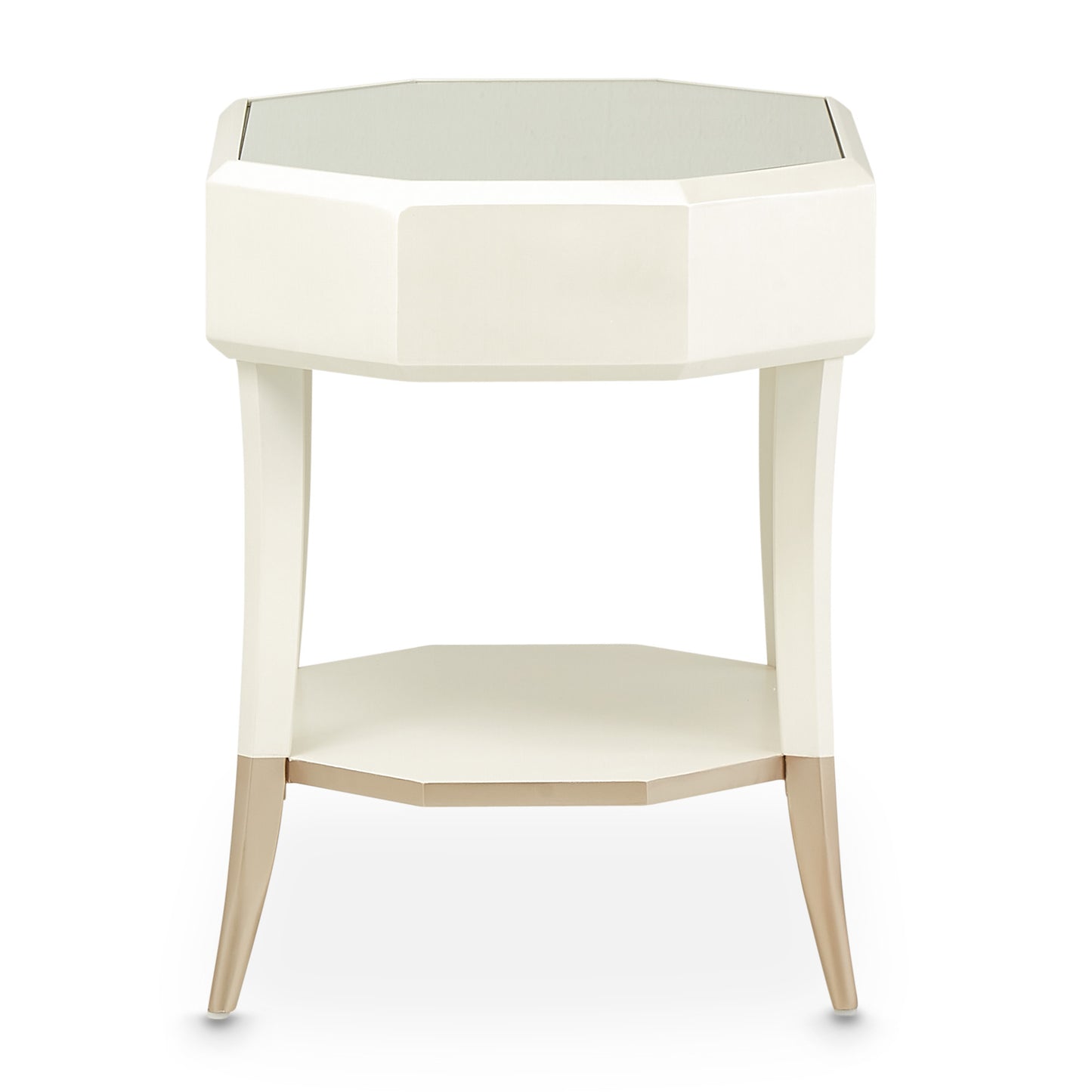 La Rachelle Octagonal End Table - Champagne