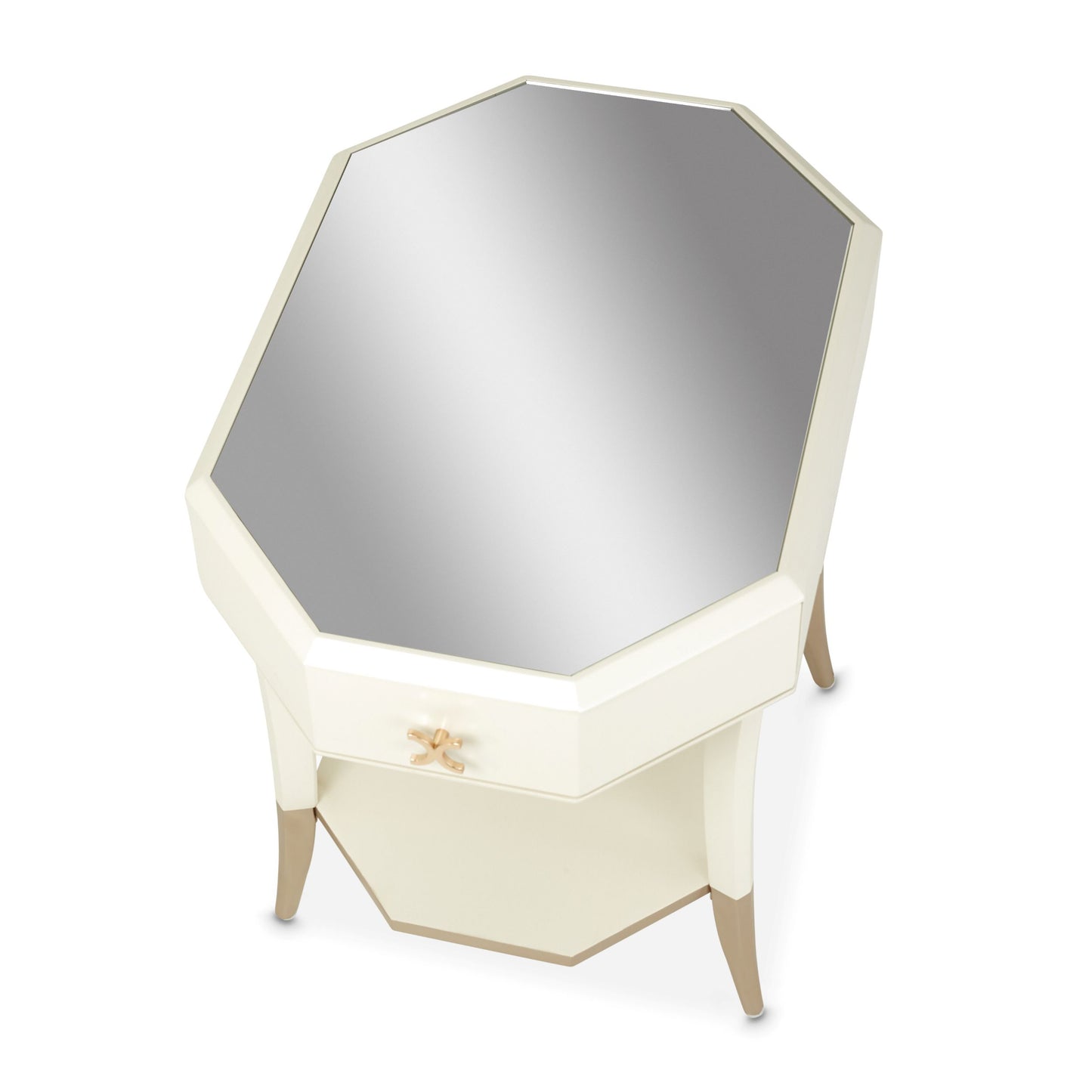 La Rachelle Octagonal End Table - Champagne