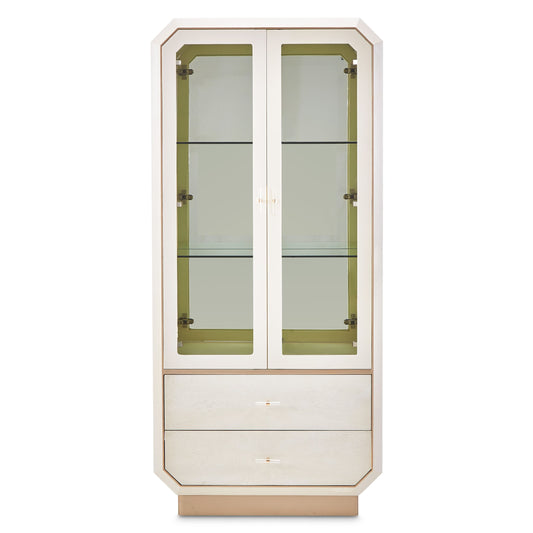 La Rachelle Display Cabinet with Lighting - Champagne