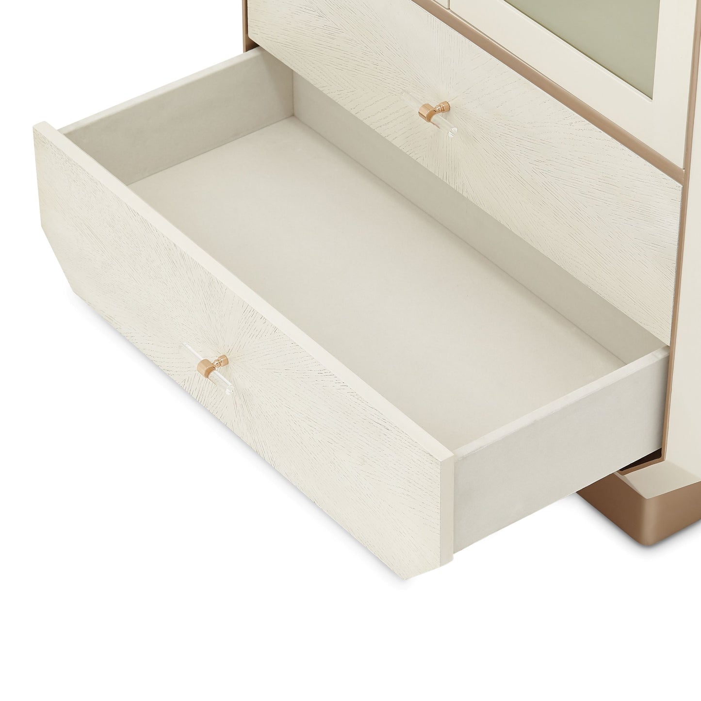 La Rachelle Display Cabinet with Lighting - Champagne