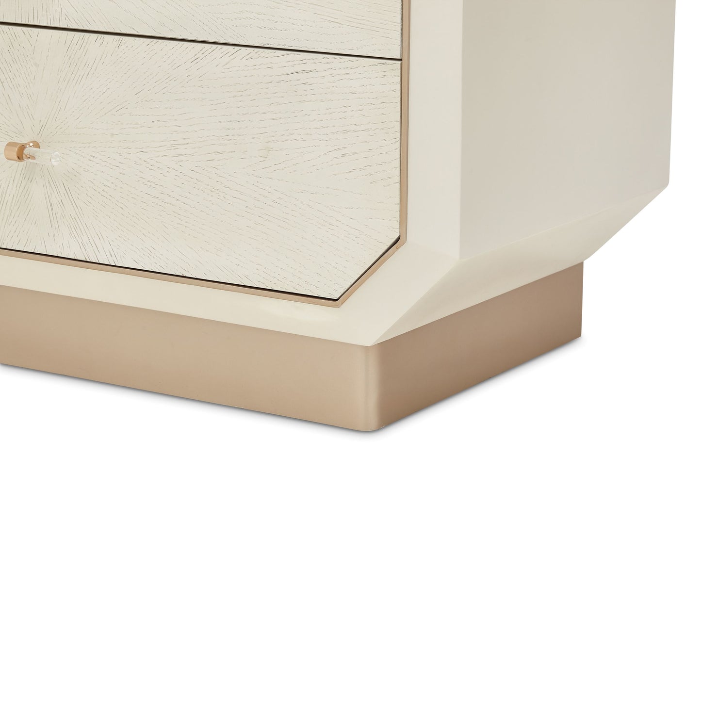 La Rachelle Display Cabinet with Lighting - Champagne