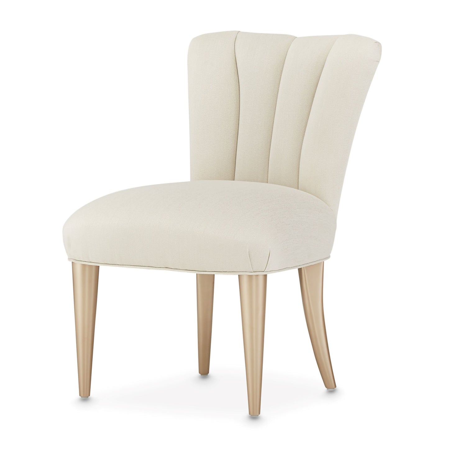 La Rachelle Vanity Set with Mirror & Chair - Champagne