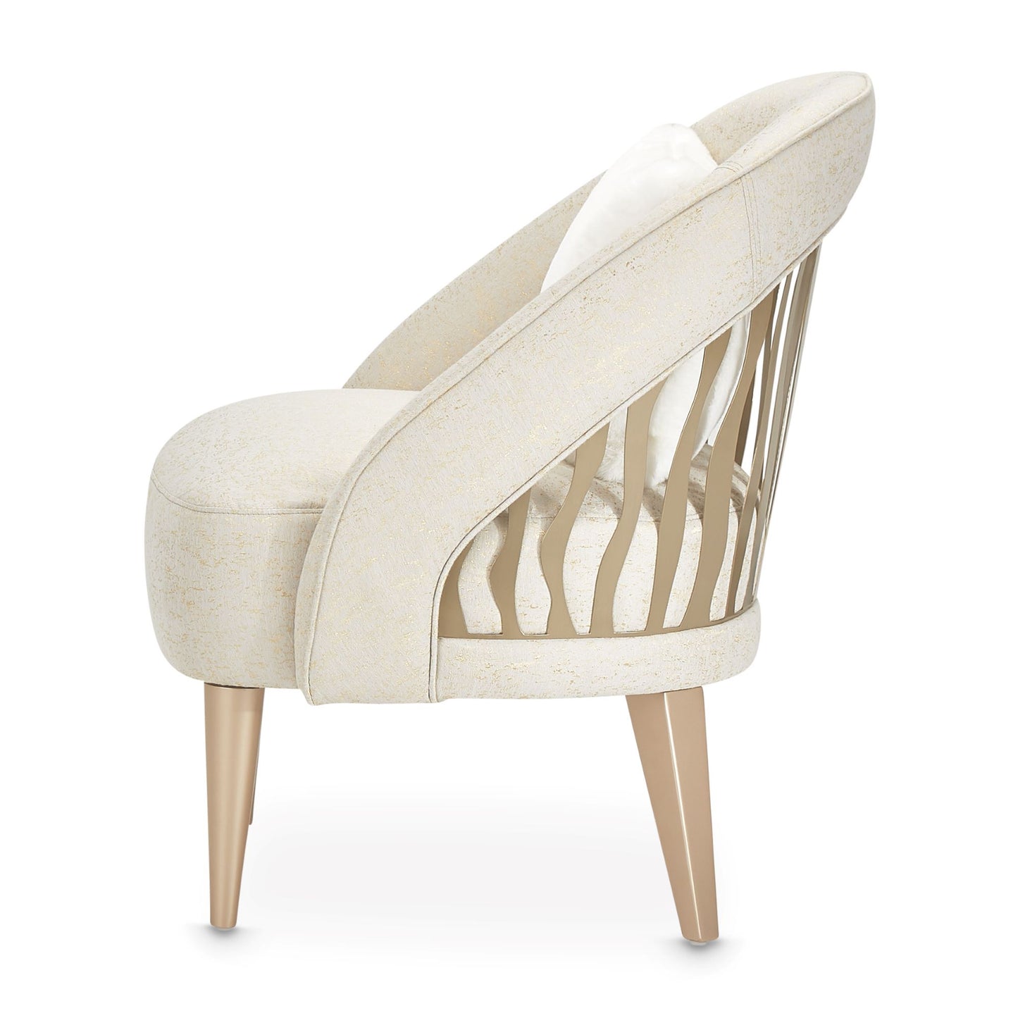 La Rachelle Flame Chair - Gold Rush/Champagne