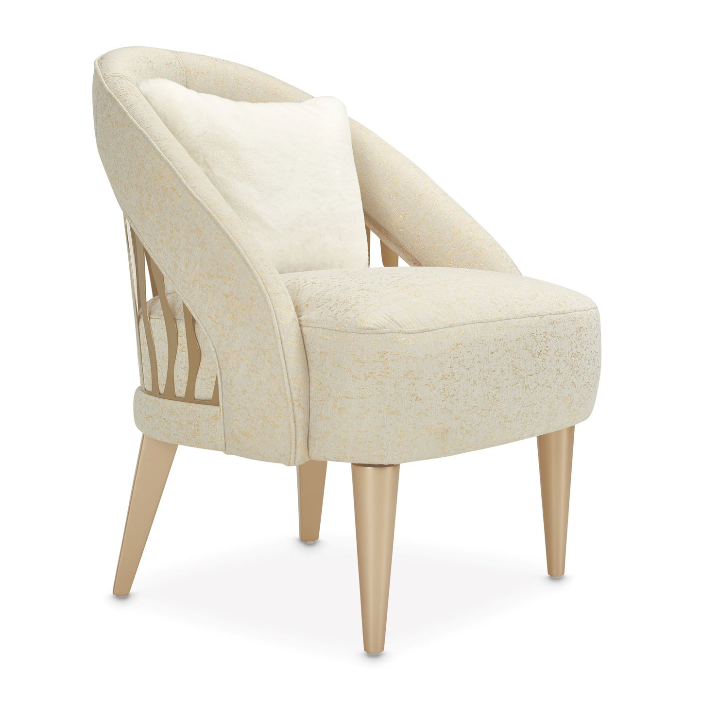 La Rachelle Flame Chair - Gold Rush/Champagne