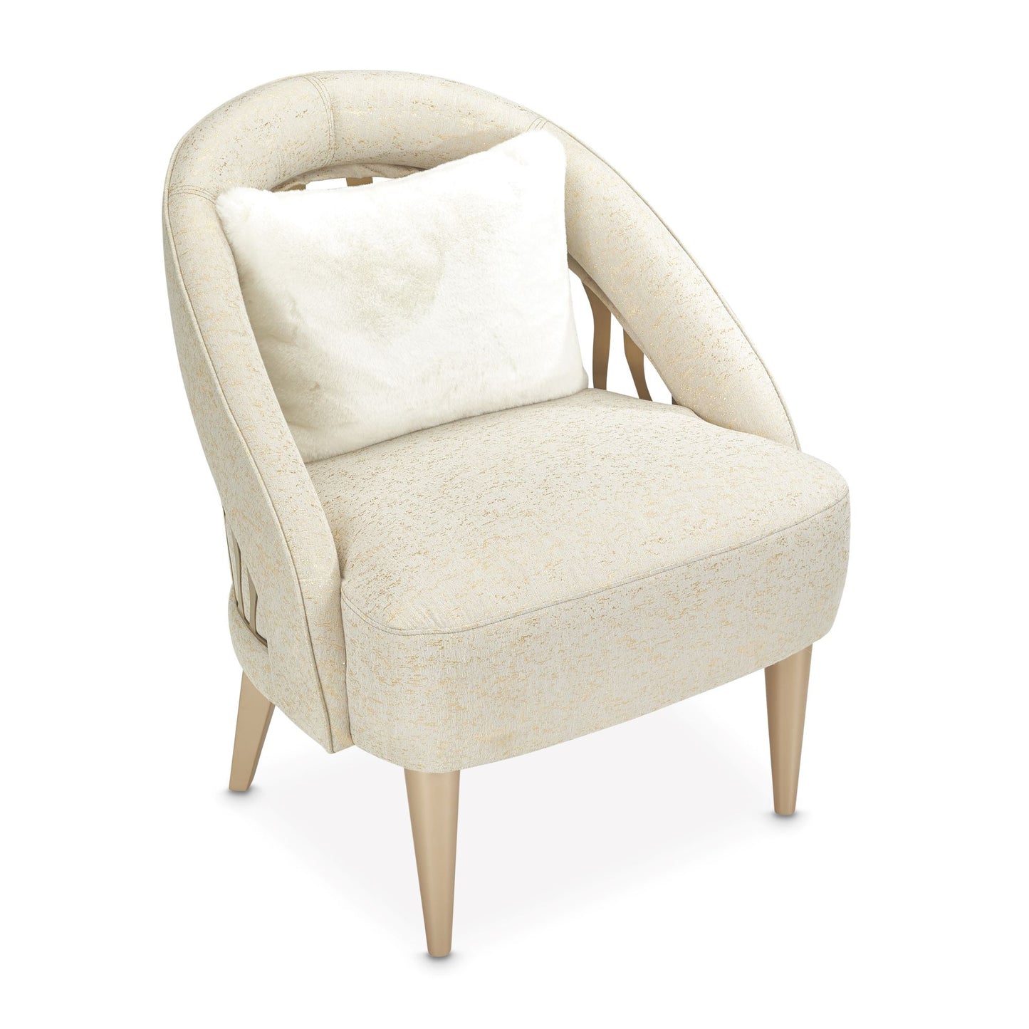 La Rachelle Flame Chair - Gold Rush/Champagne