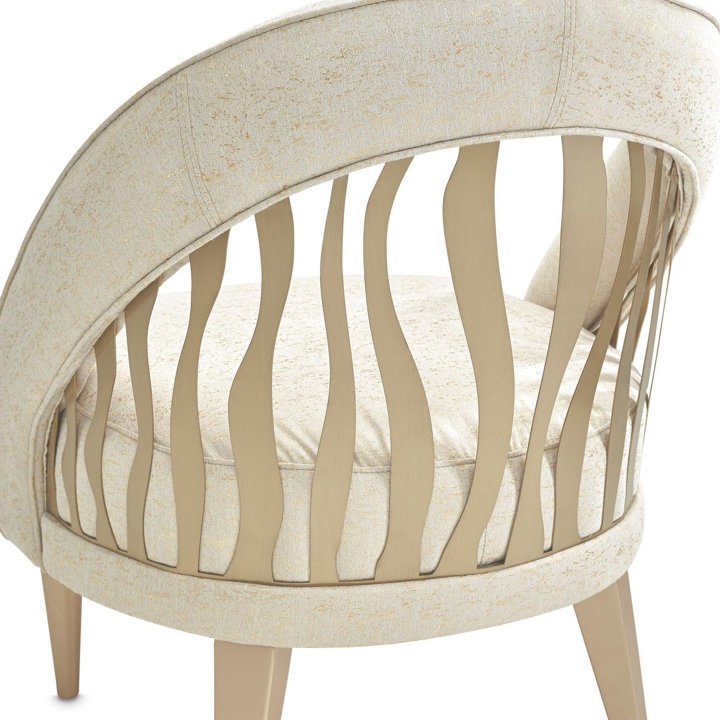 La Rachelle Flame Chair - Gold Rush/Champagne