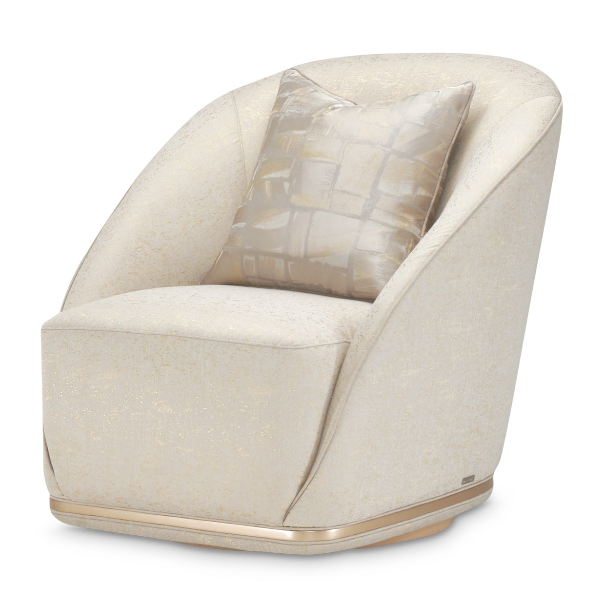 La Rachelle Swivel Chair - Gold Rush/Champagne