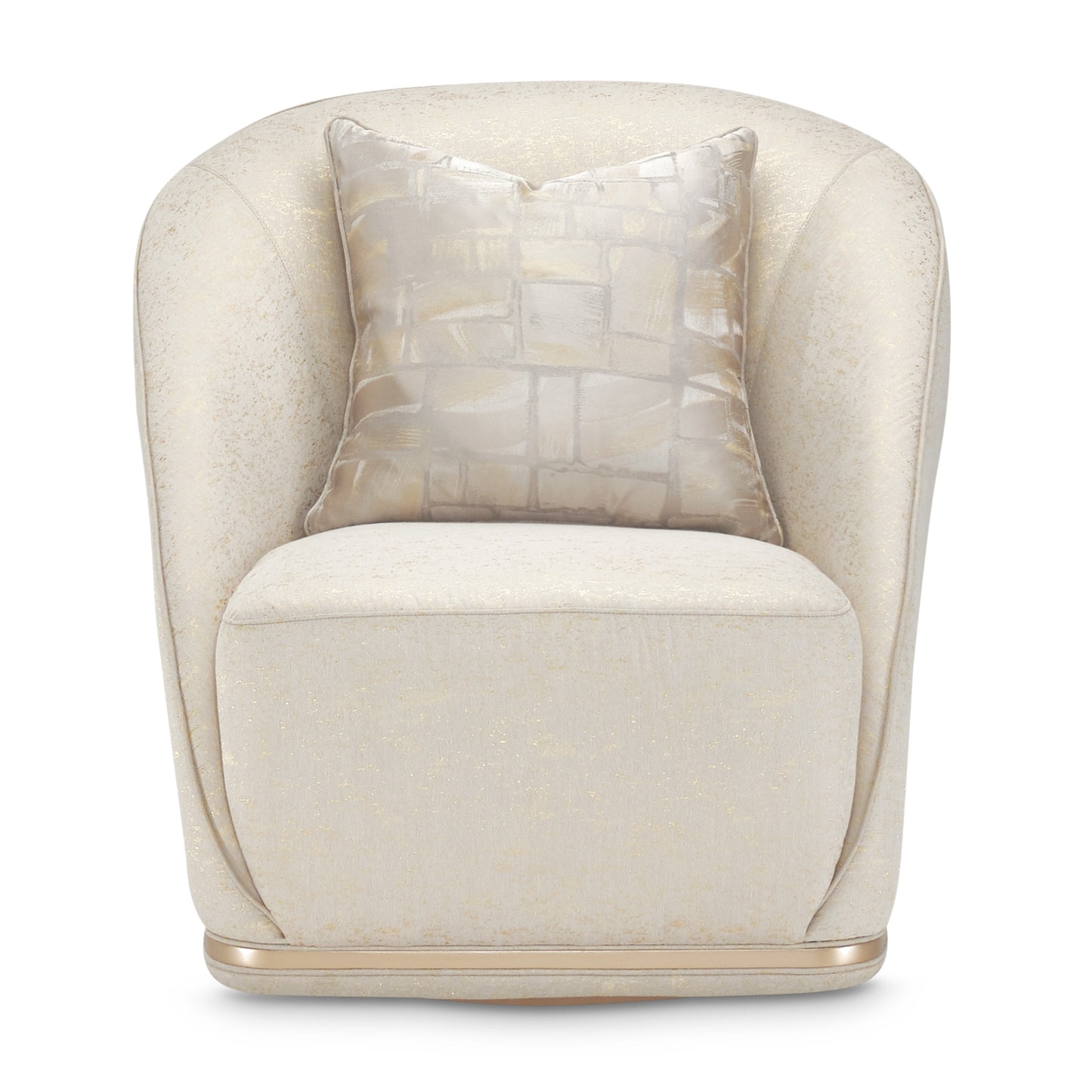La Rachelle Swivel Chair - Gold Rush/Champagne