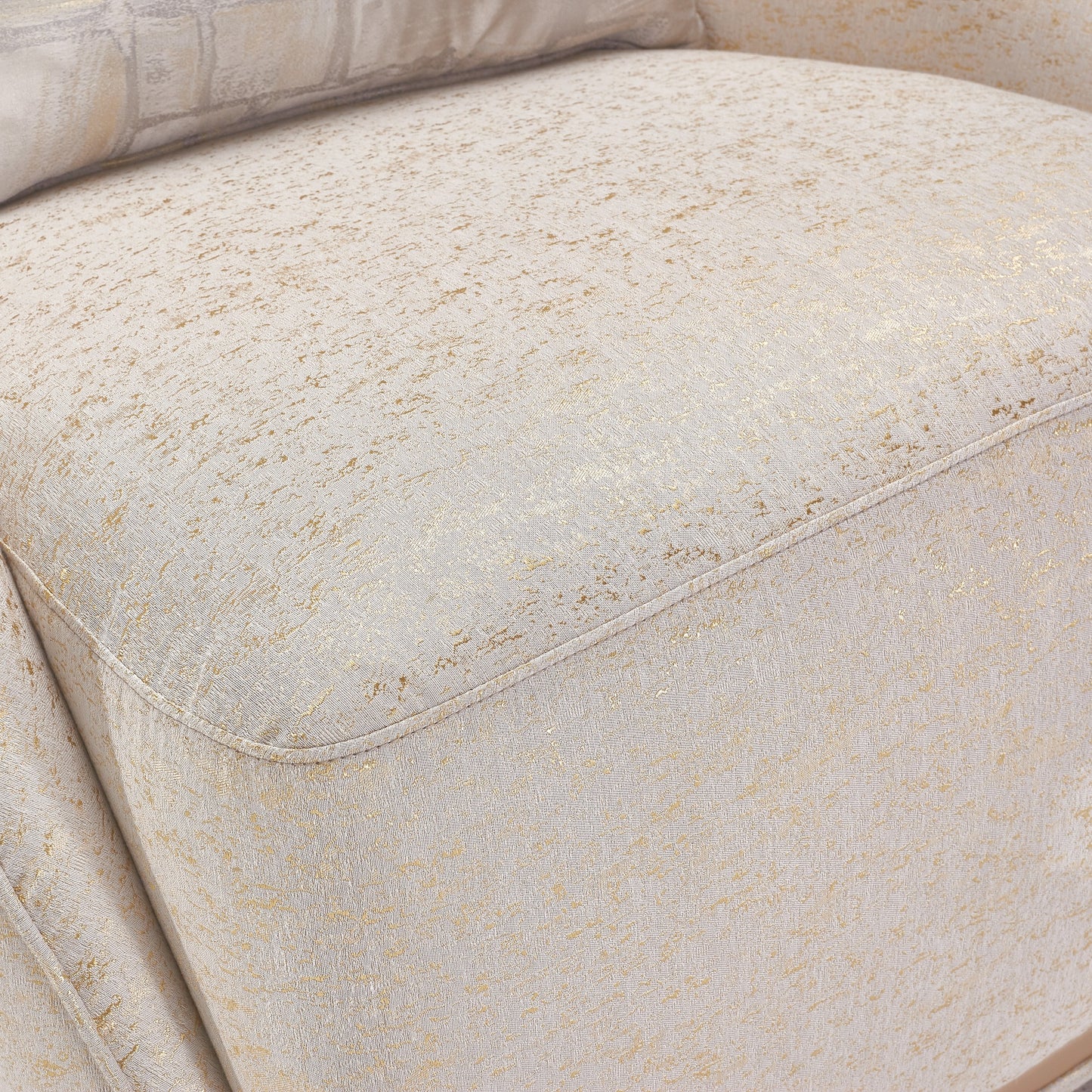 La Rachelle Swivel Chair - Gold Rush/Champagne