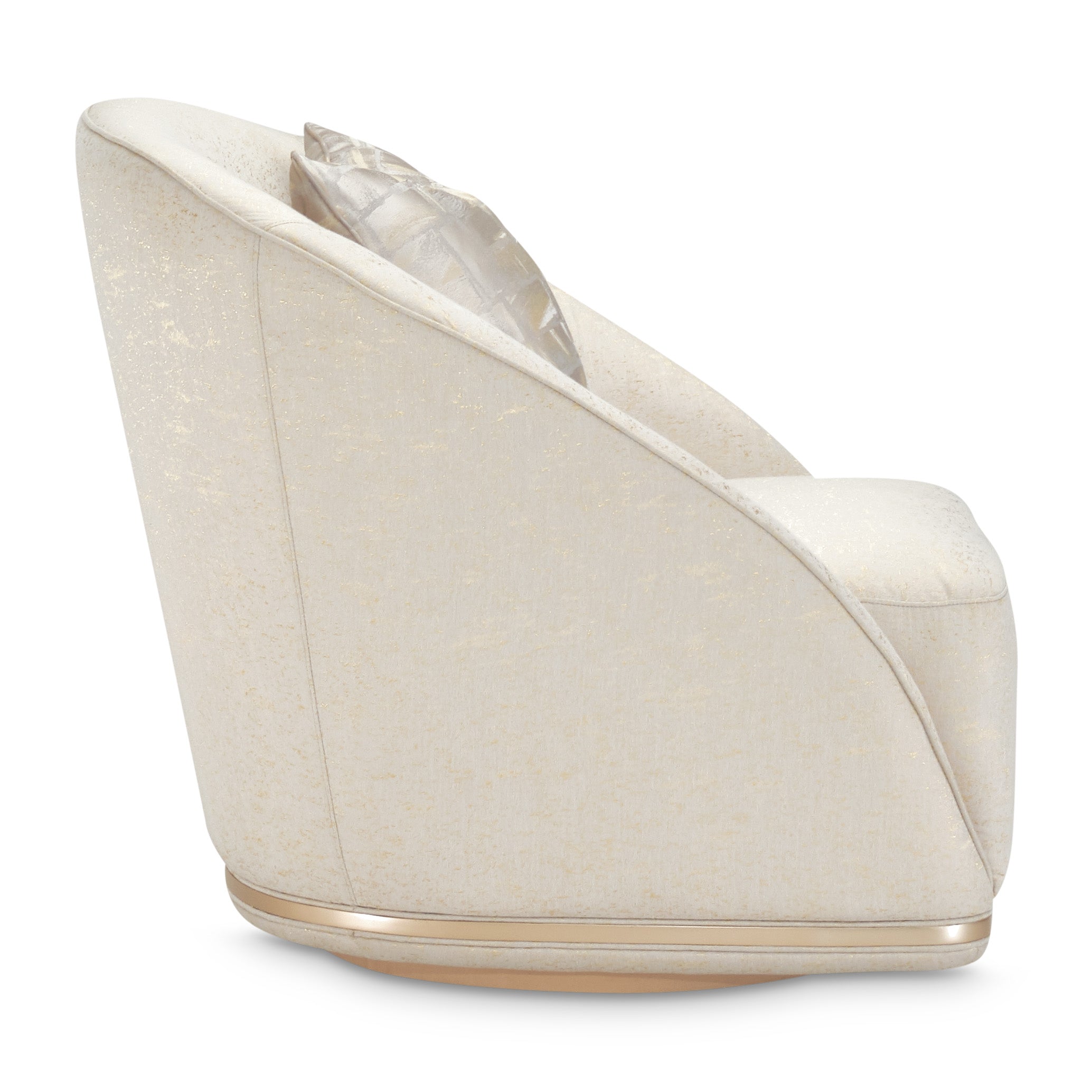 La Rachelle Swivel Chair - Gold Rush/Champagne