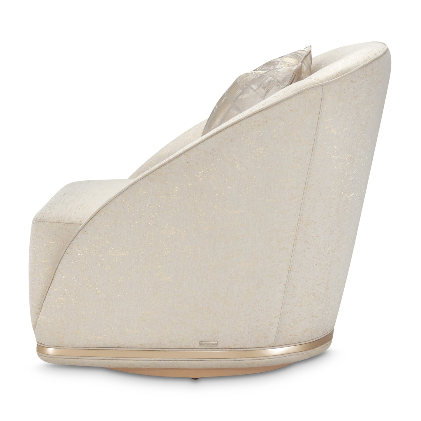La Rachelle Swivel Chair - Gold Rush/Champagne