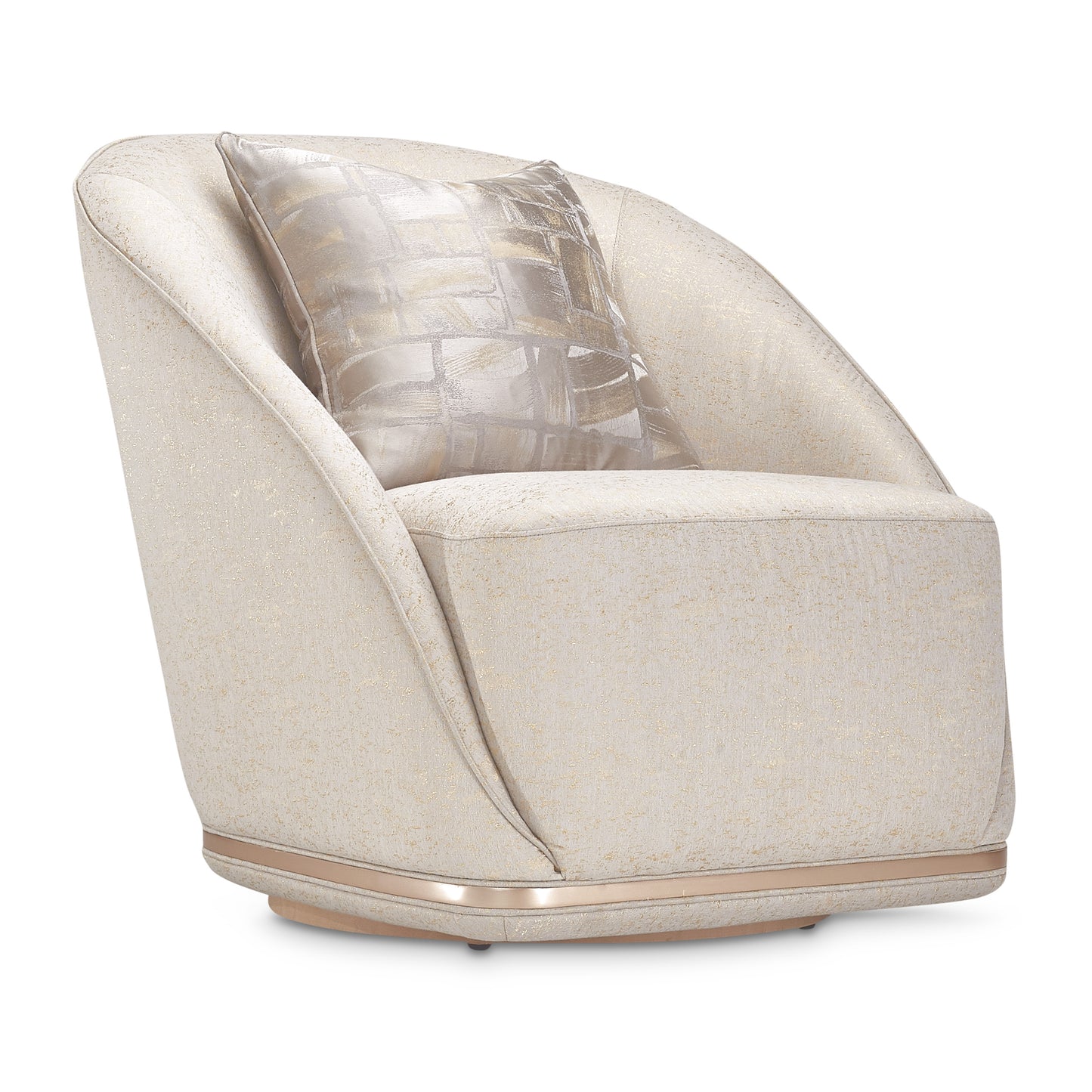 La Rachelle Swivel Chair - Gold Rush/Champagne