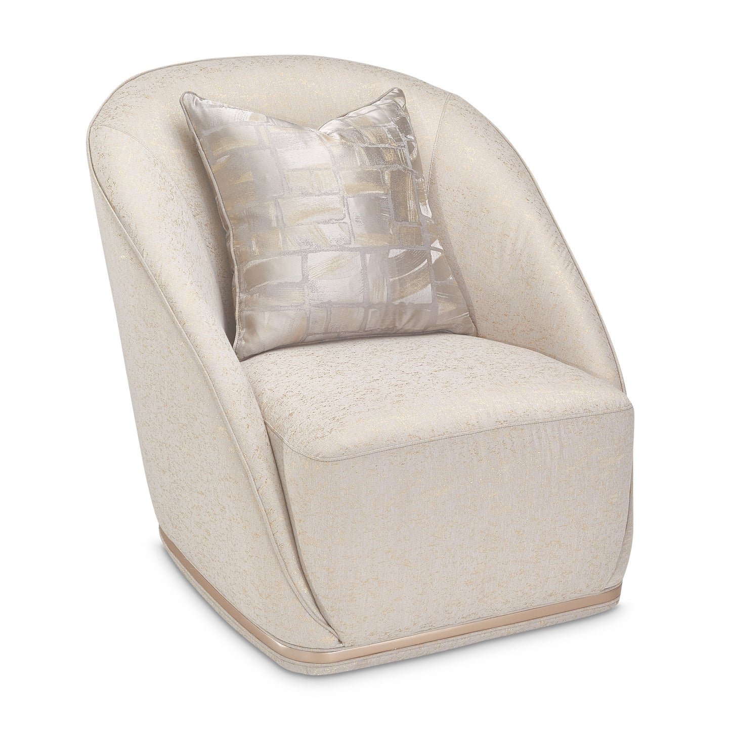 La Rachelle Swivel Chair - Gold Rush/Champagne