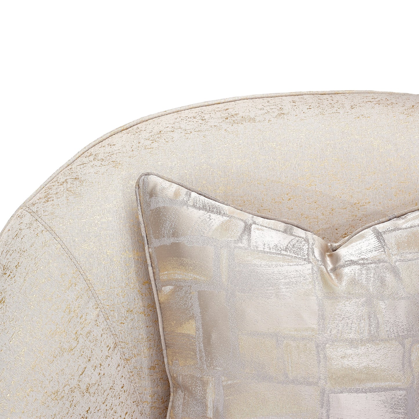 La Rachelle Swivel Chair - Gold Rush/Champagne
