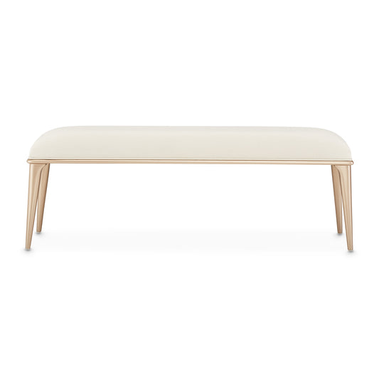 La Rachelle Bed Bench - Icicle/Champagne