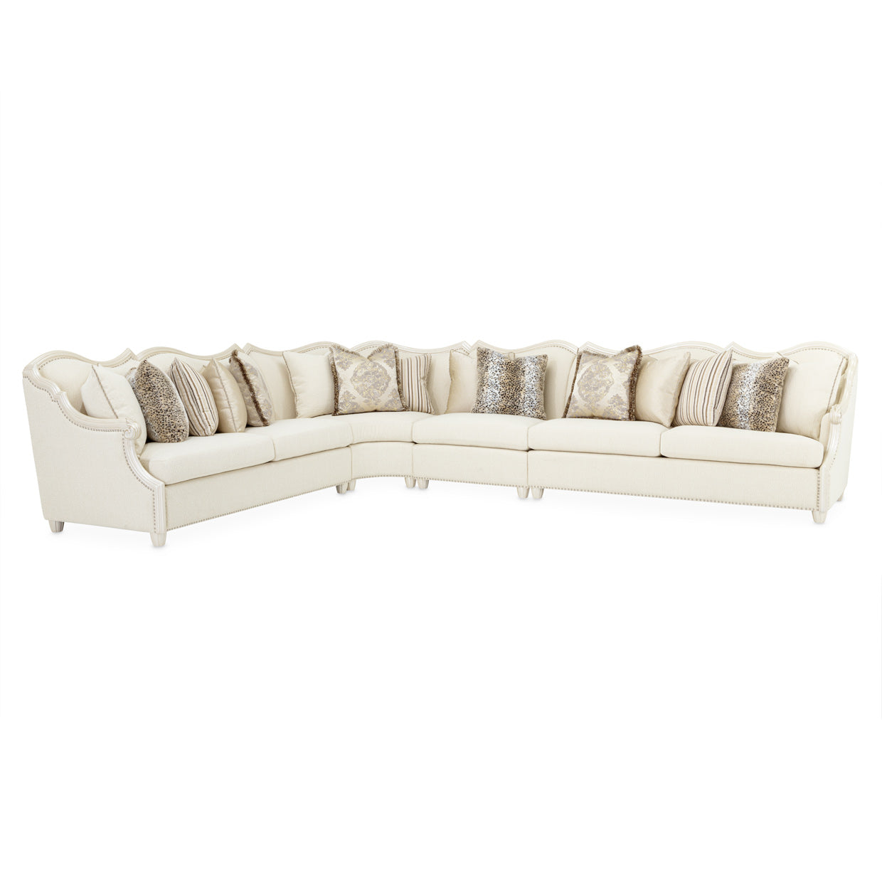 Chamberi 4-Piece Sectional Sofa - French Vanilla-Classic Pearl