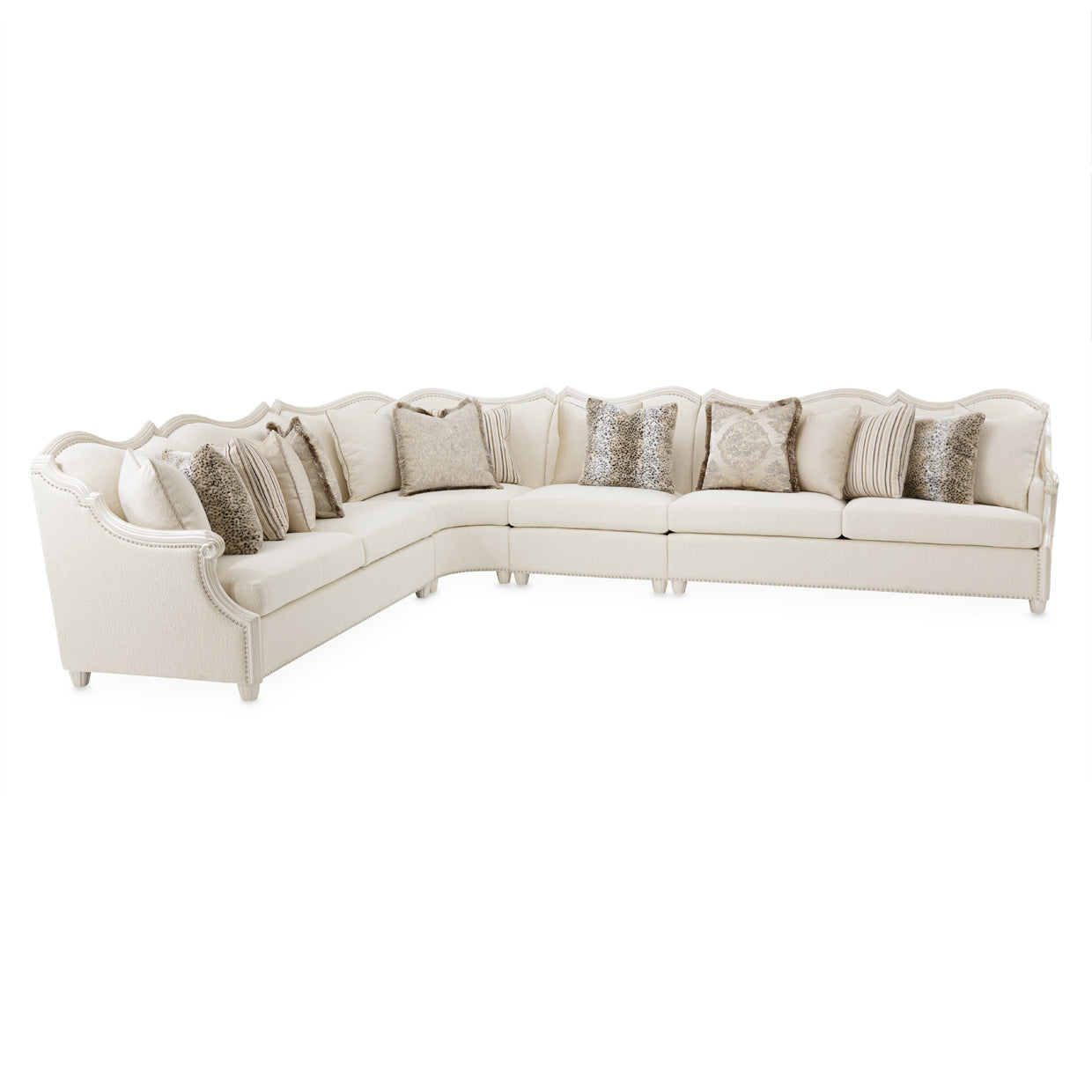 Chamberi 4-Piece Sectional Sofa - French Vanilla-Classic Pearl