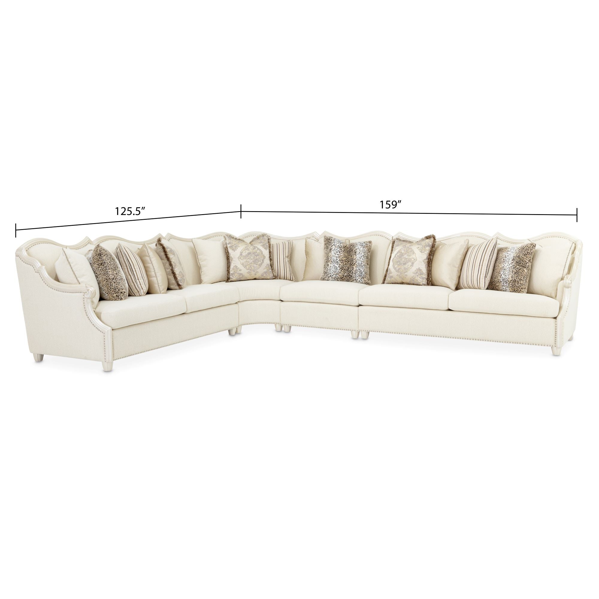 Chamberi 4-Piece Sectional Sofa - French Vanilla-Classic Pearl