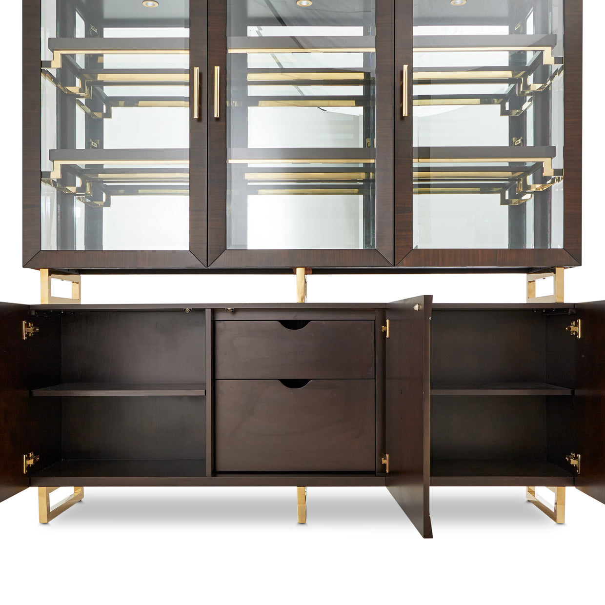 Belmont Place China Cabinet - Espresso