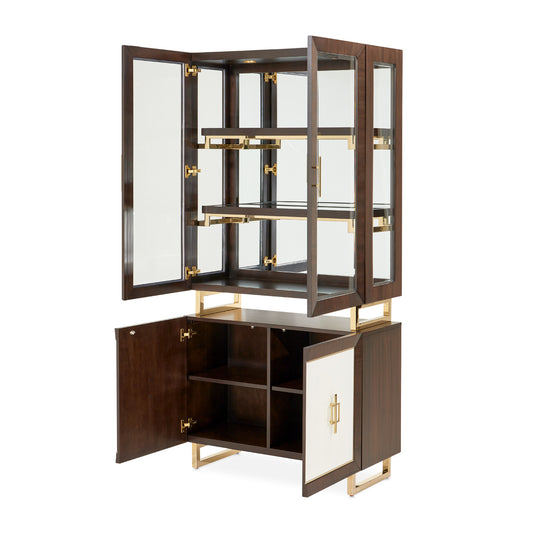 Belmont Place Display Cabinet - Espresso