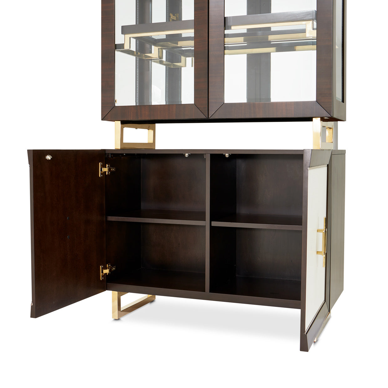 Belmont Place Display Cabinet - Espresso