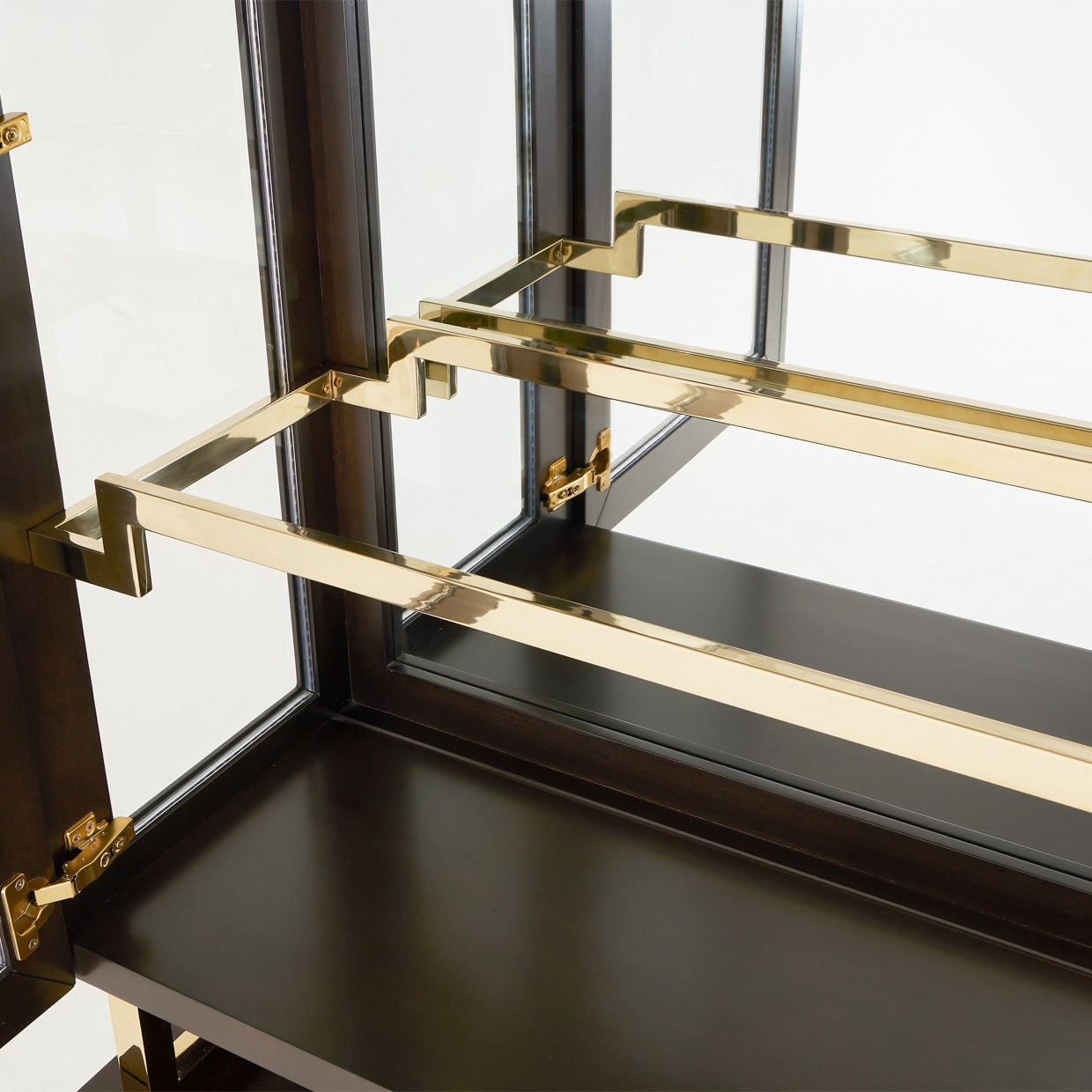 Belmont Place Display Cabinet - Espresso