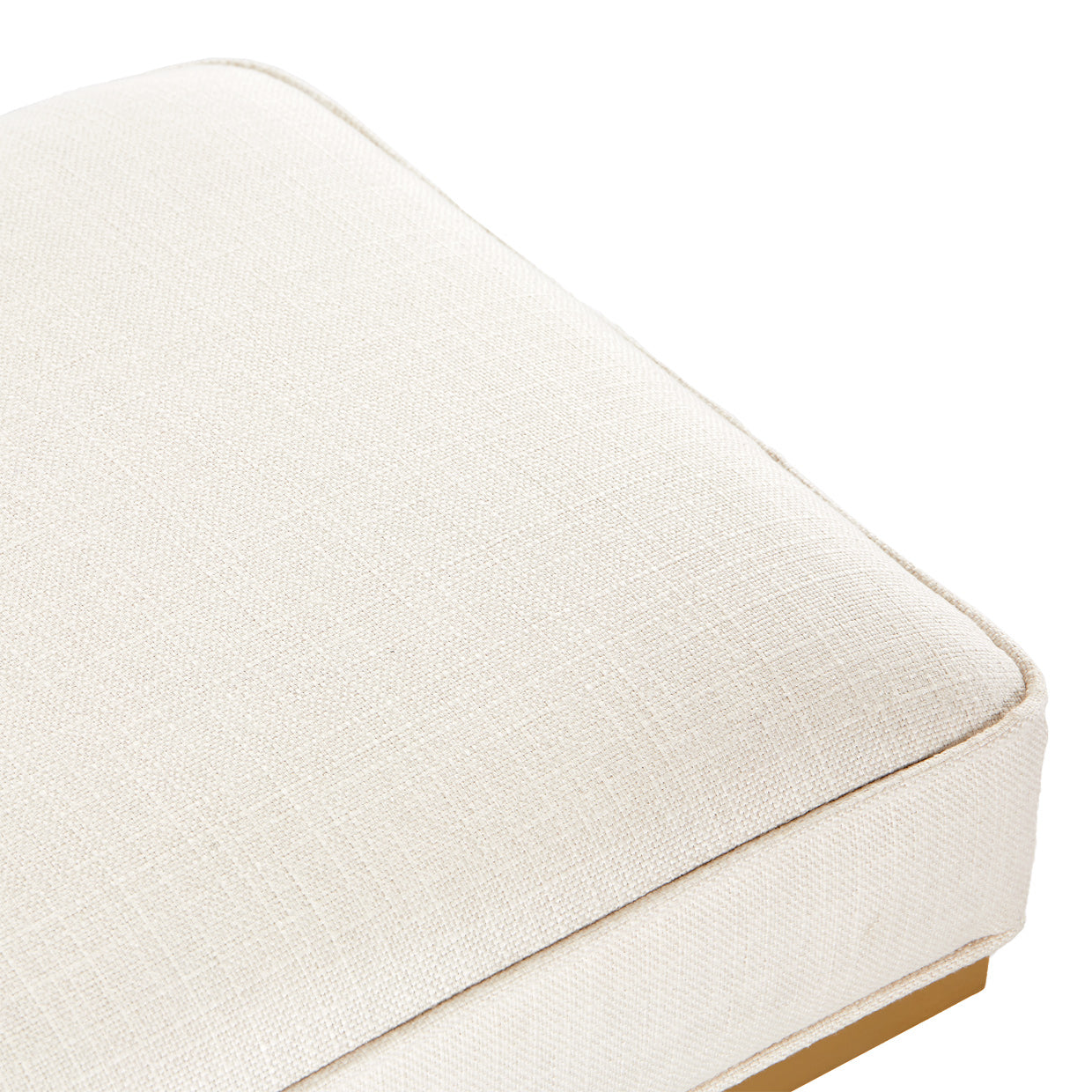 Belmont Place Bed Bench - Cream/Bright Gold