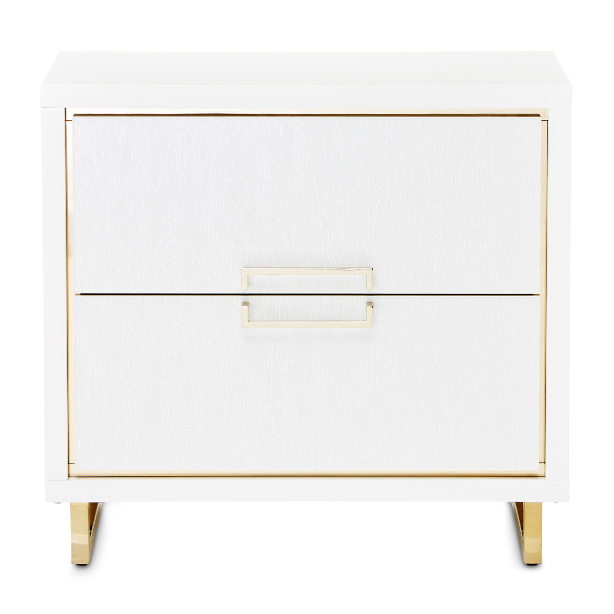 Palm Gate Nightstand - Cloud White