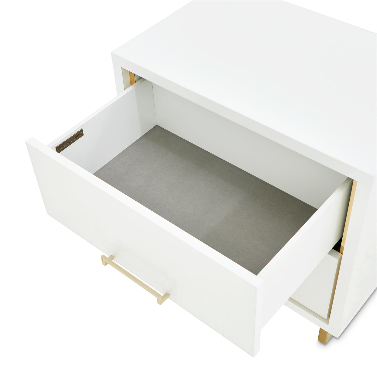 Palm Gate Nightstand - Cloud White