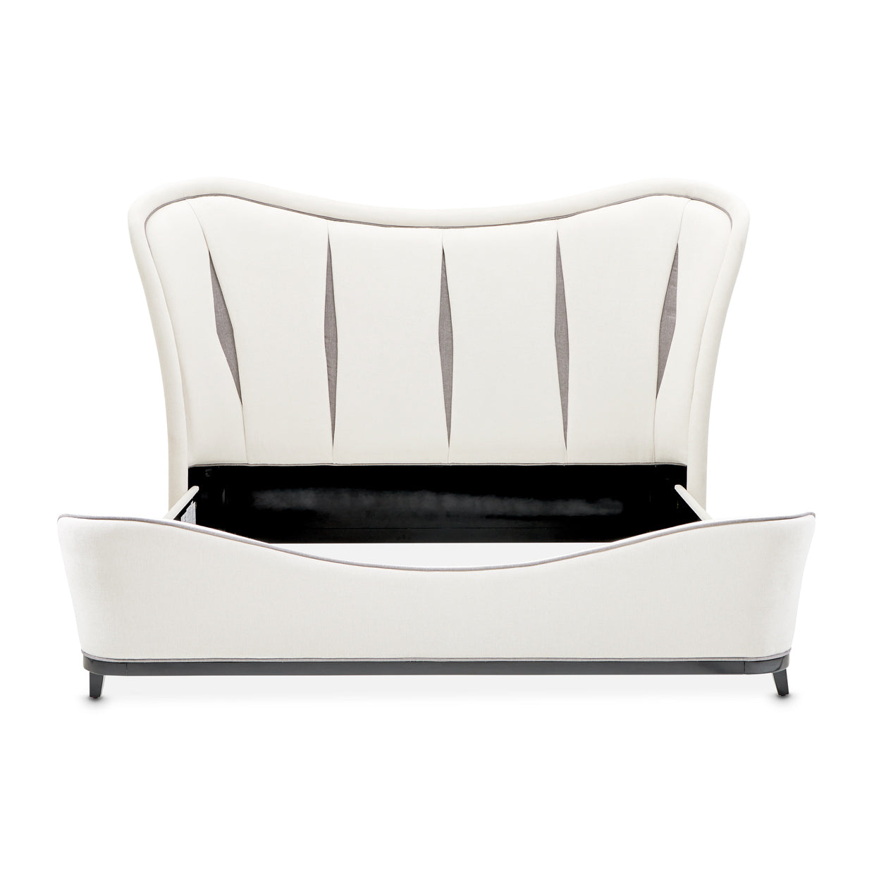 Tuxedo Eastern King Upholstered Bed - Piano Keyboard