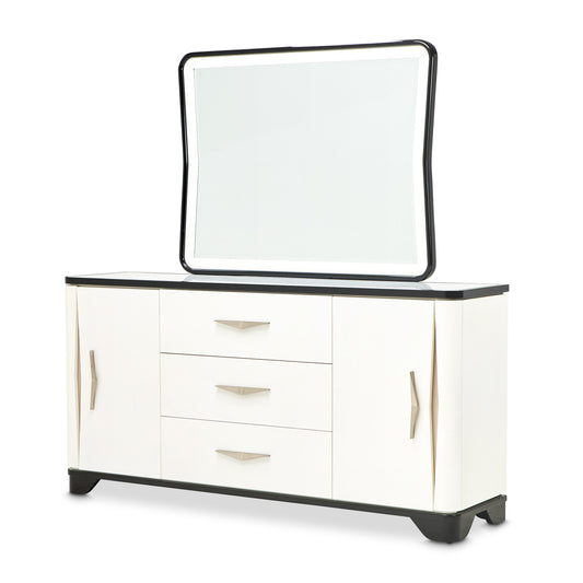 Tuxedo Sideboard & Mirror - Piano Keyboard