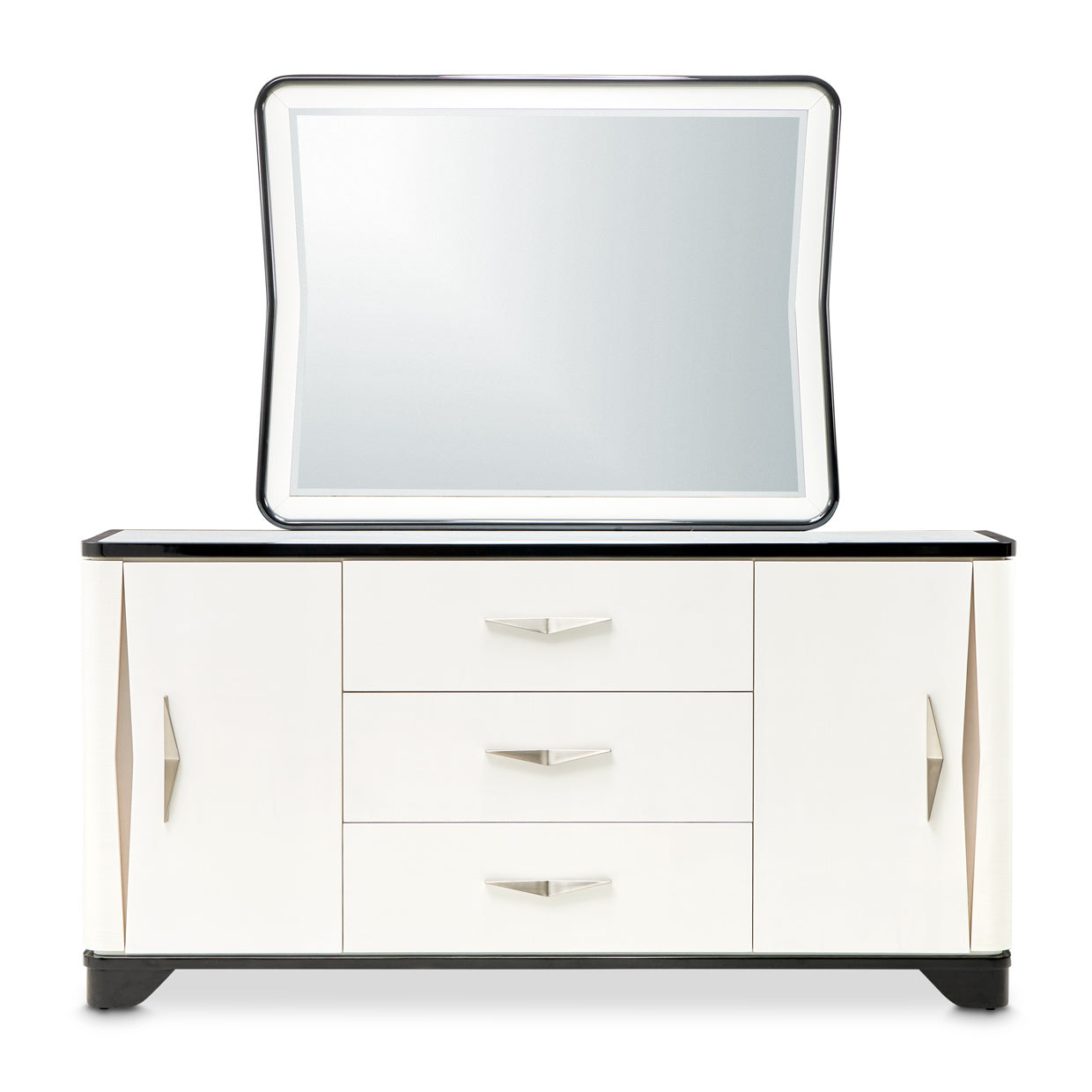 Tuxedo Sideboard & Mirror - Piano Keyboard