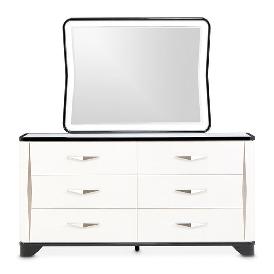 Tuxedo Dresser & Mirror - Piano Keyboard