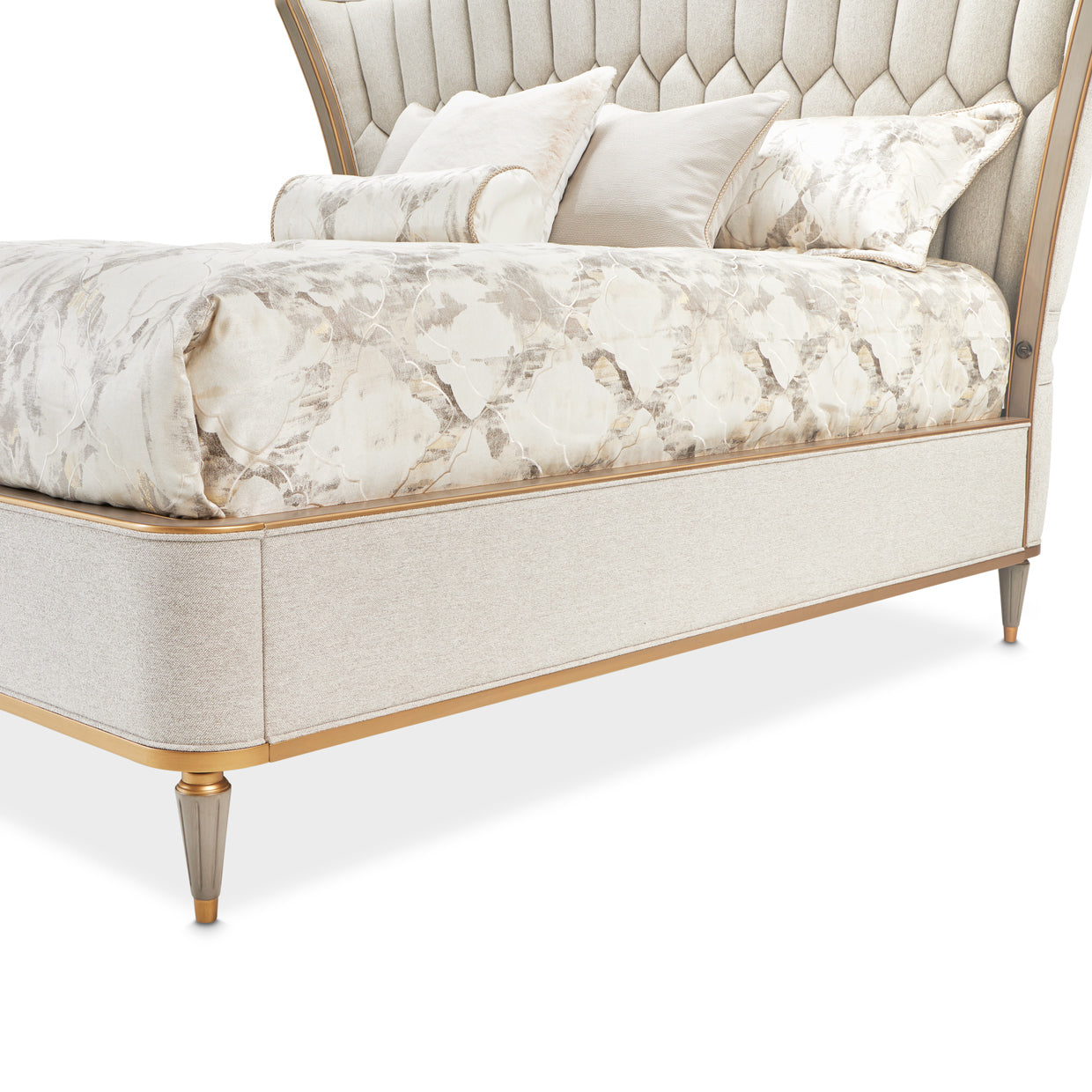 St. Charles Queen Upholstered Bed - Cirrus/Dove Gray