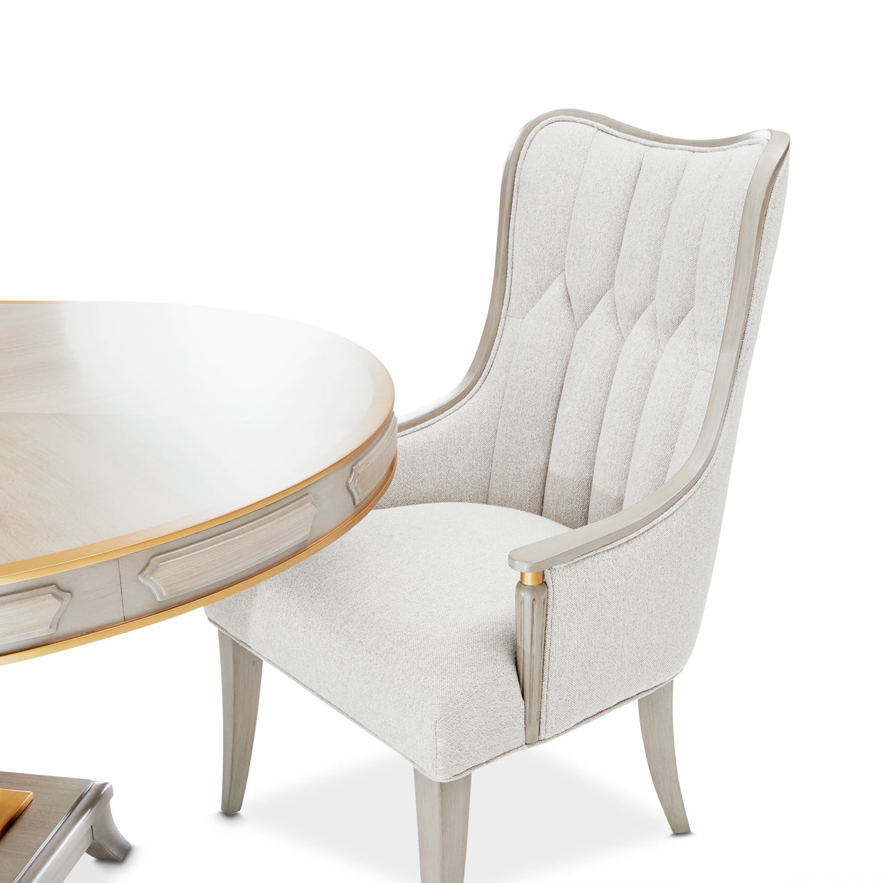 St. Charles Dining Arm Chair - Cirrus/Dove Gray